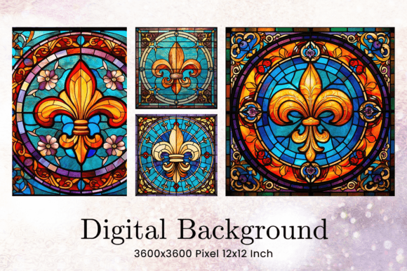 Download Mardi Gras Stained Glass Background - Premium Bundle