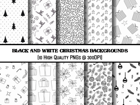 Download Black and White Christmas Backgrounds - Backgrounds Collection