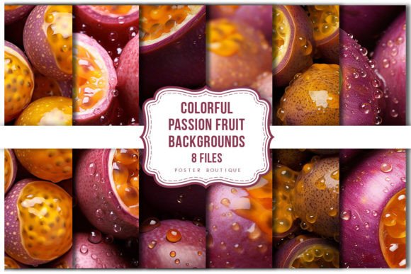 Download Colorful Passion Fruit Backgrounds Pack - Backgrounds Collection