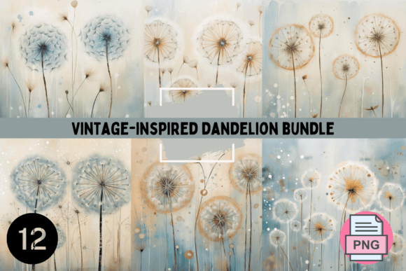 Download Vintage-inspired Dandelion Backgrounds - Backgrounds Collection